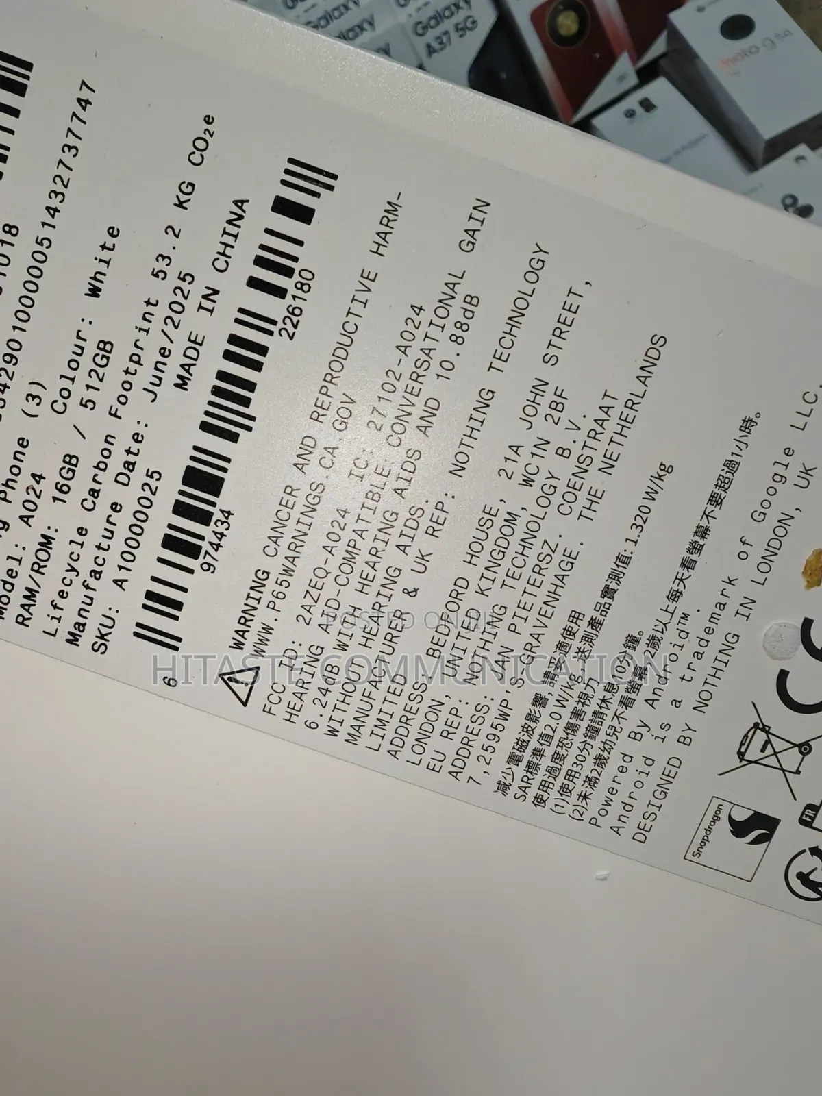 New Nothing Phone 3 512 GB Black