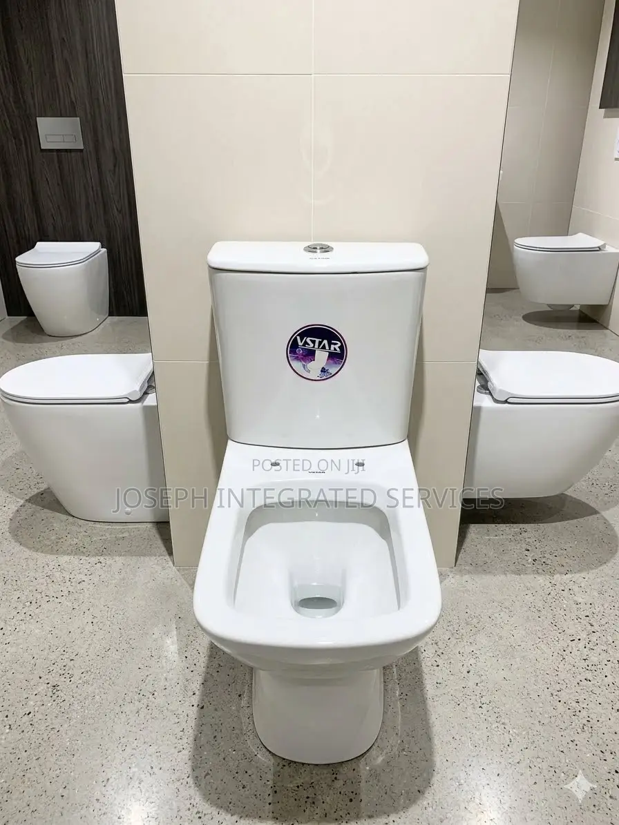 White Ceramic VSTAR Water Closet With Wash Hand Basin