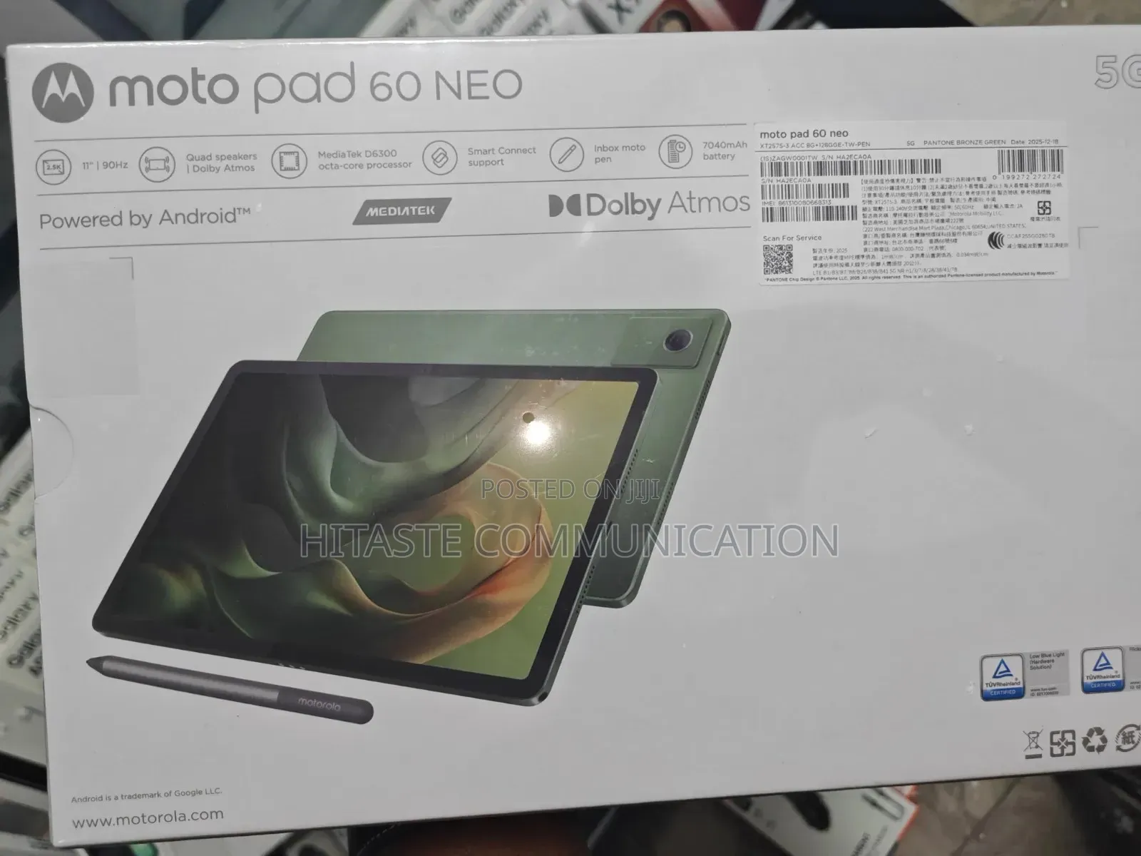 New Motorola Moto Tab G62 128 GB Green