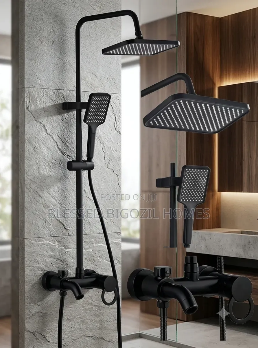 Bathroom Mixer Black Shower