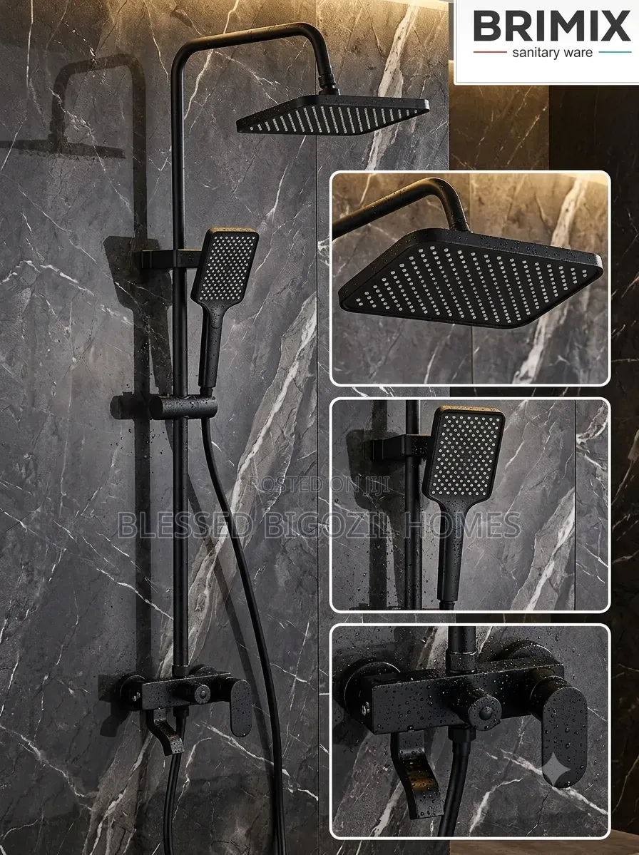 Bathroom Mixer Black Shower