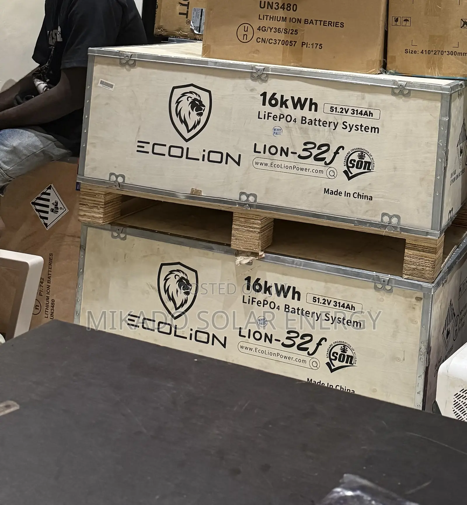 16kWh Ecolion Lithium-Ion Battery (51.2V) – 8 Years Warranty