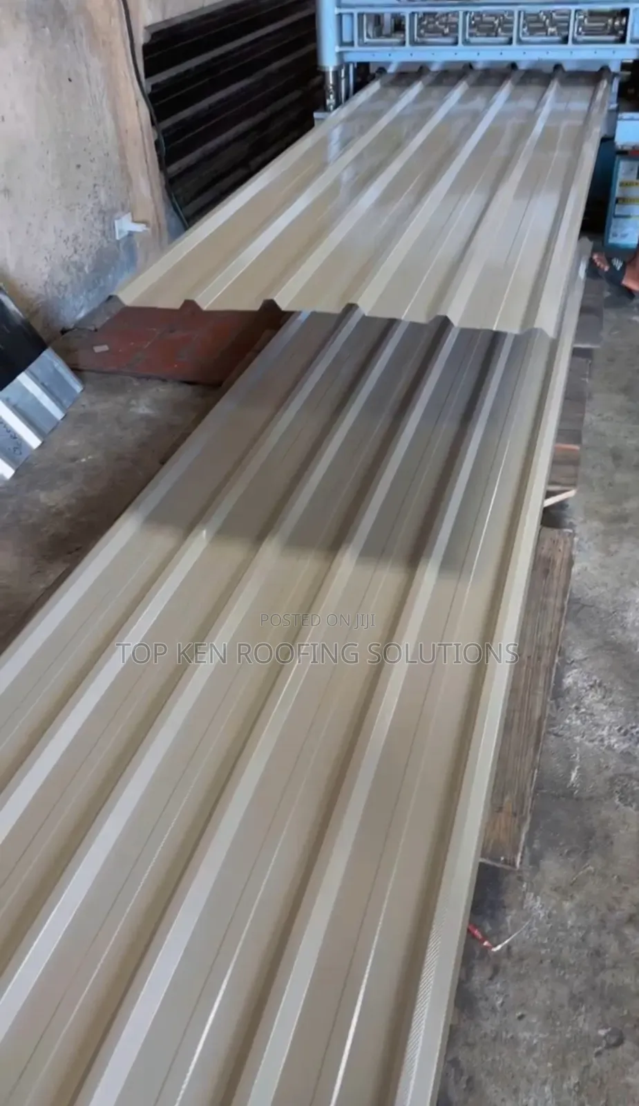 O.55 Oven Baked G/Beige Longspan Aluminium Roofing Sheets