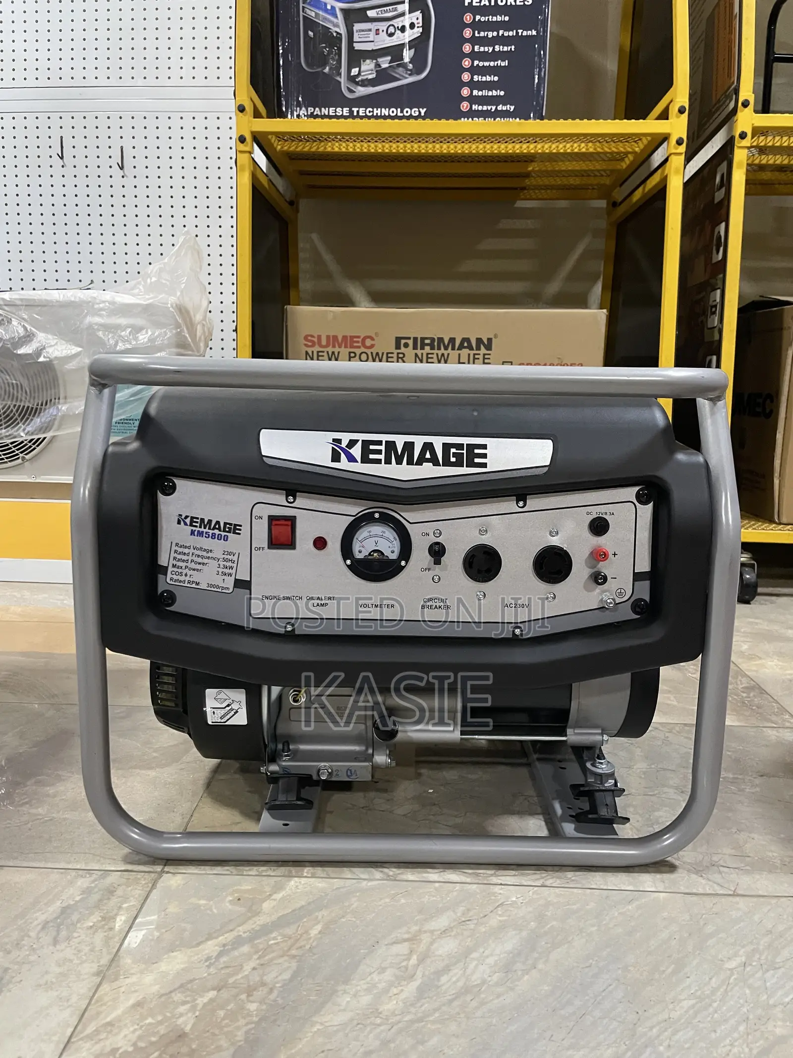 5.5kva Kemage Petrol Manual Start Generator