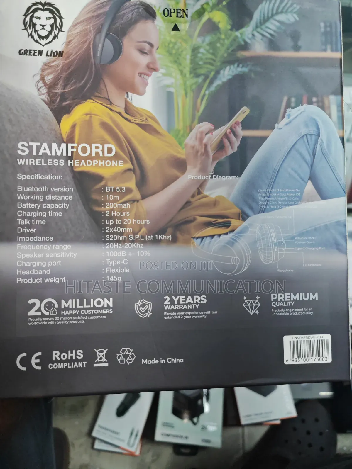 Greenlion Stanford Wireless Headphone