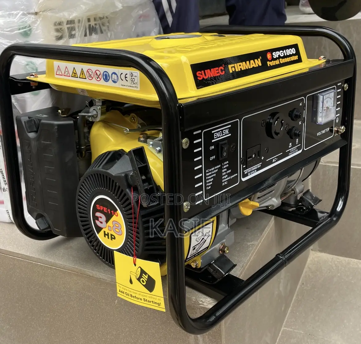 Spg1800. 1.8kva Original Sumec Firman Portable Manual Start Generator
