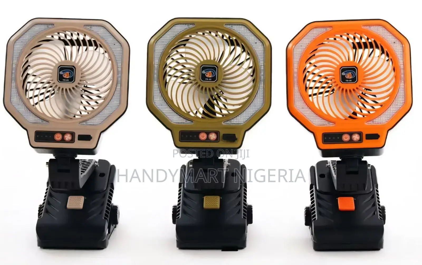 YD-26 Rechargeable LED Clip Fan and Air Circulator