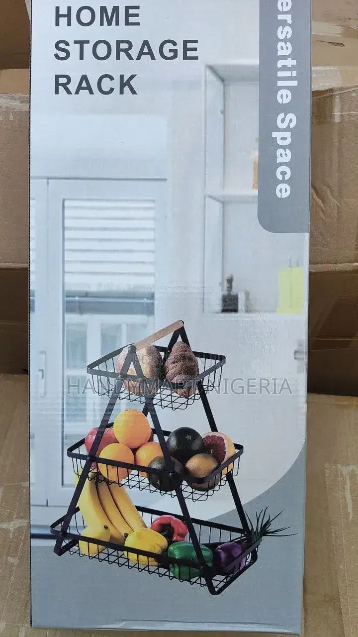 3-Tier Metal Storage Rack and Fruit Basket 10% OFF