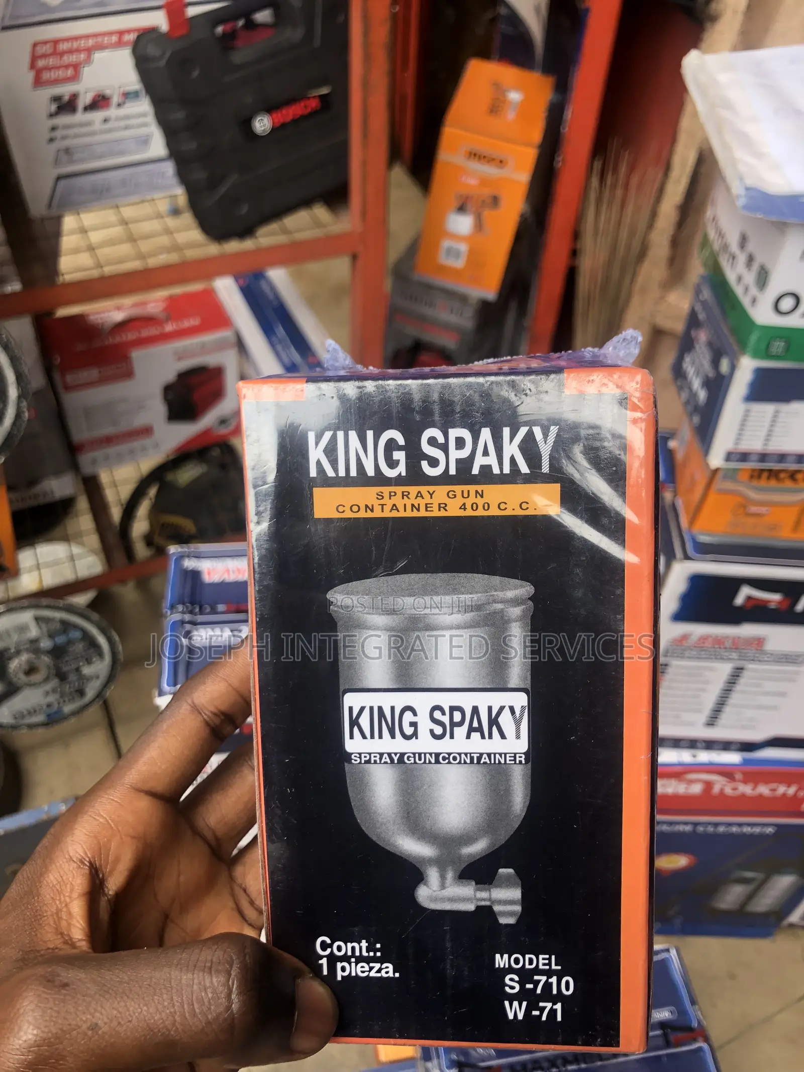 King Spaky Brand Spray Gun Container, Model S-710 W-71