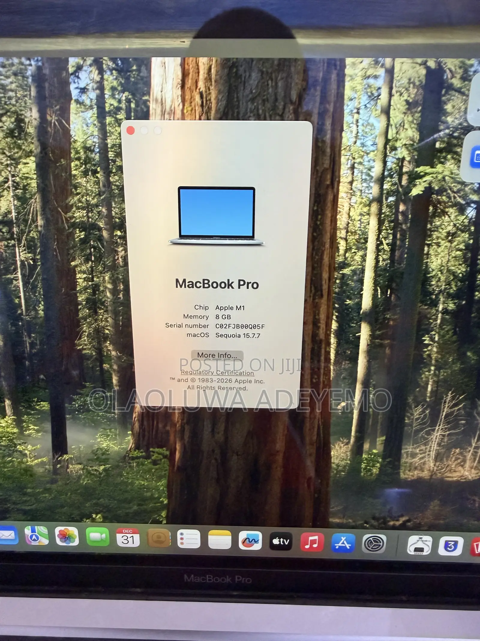 Laptop Apple MacBook Pro 2020 M1 8GB Apple M1 SSD 512GB