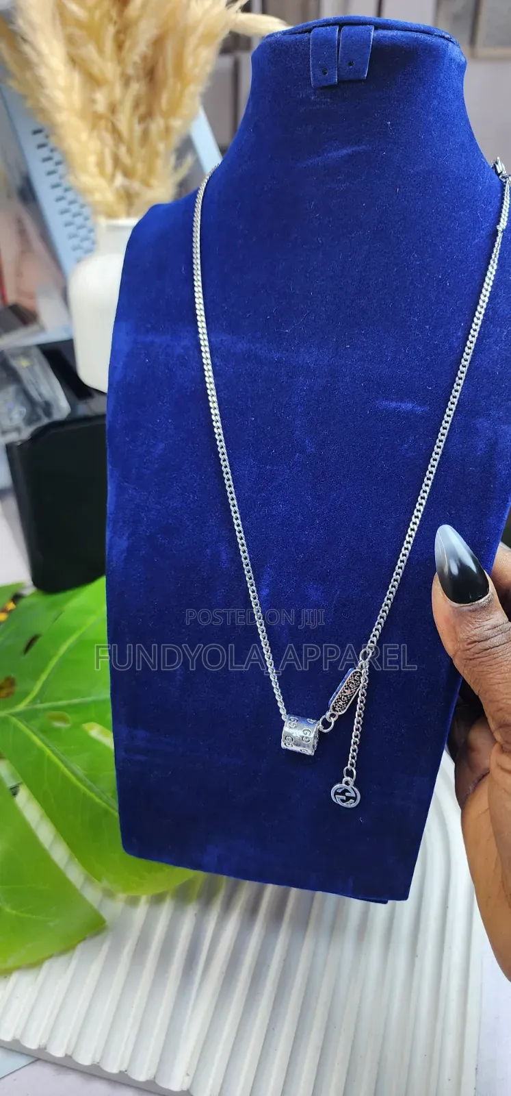 Sterling Silver Drop Chain Necklace