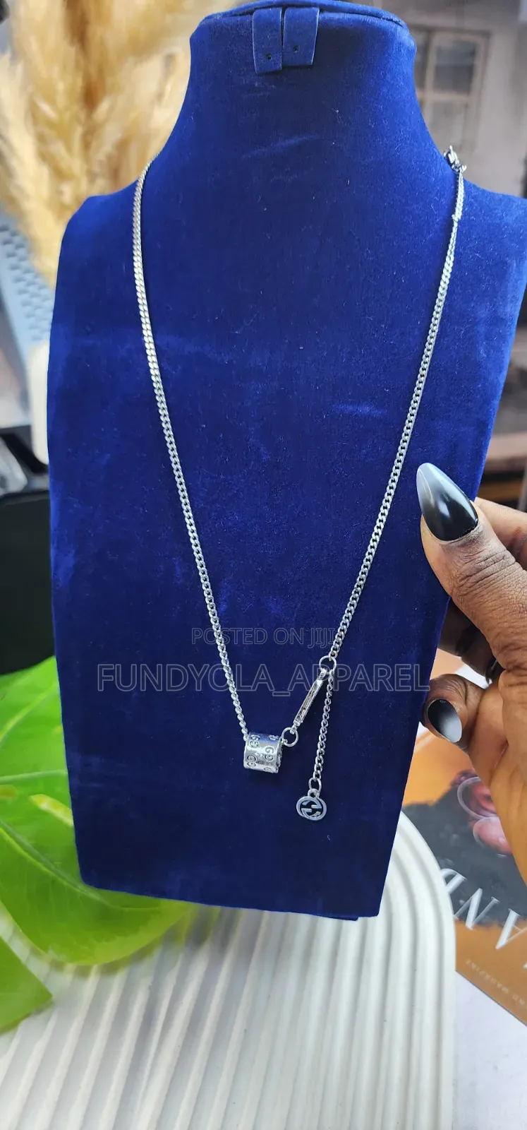 Sterling Silver Drop Chain Necklace
