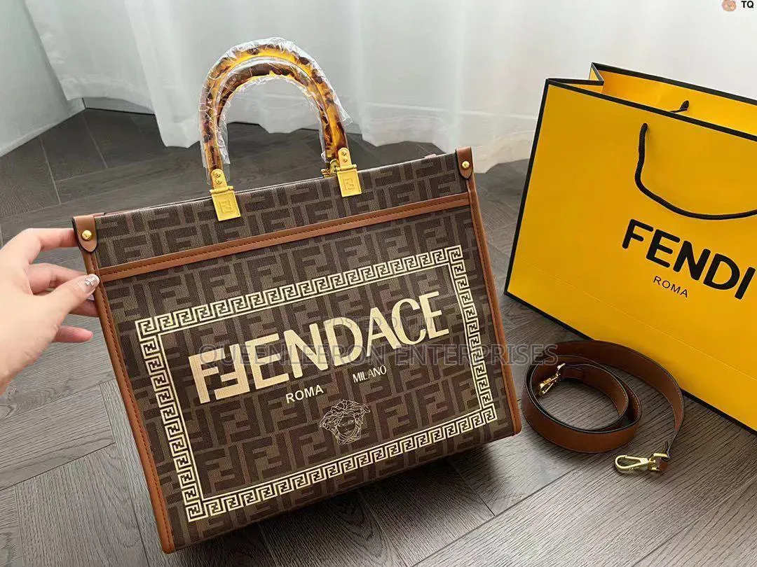 Fendi Sunshine Roma Leather Tote Bag
