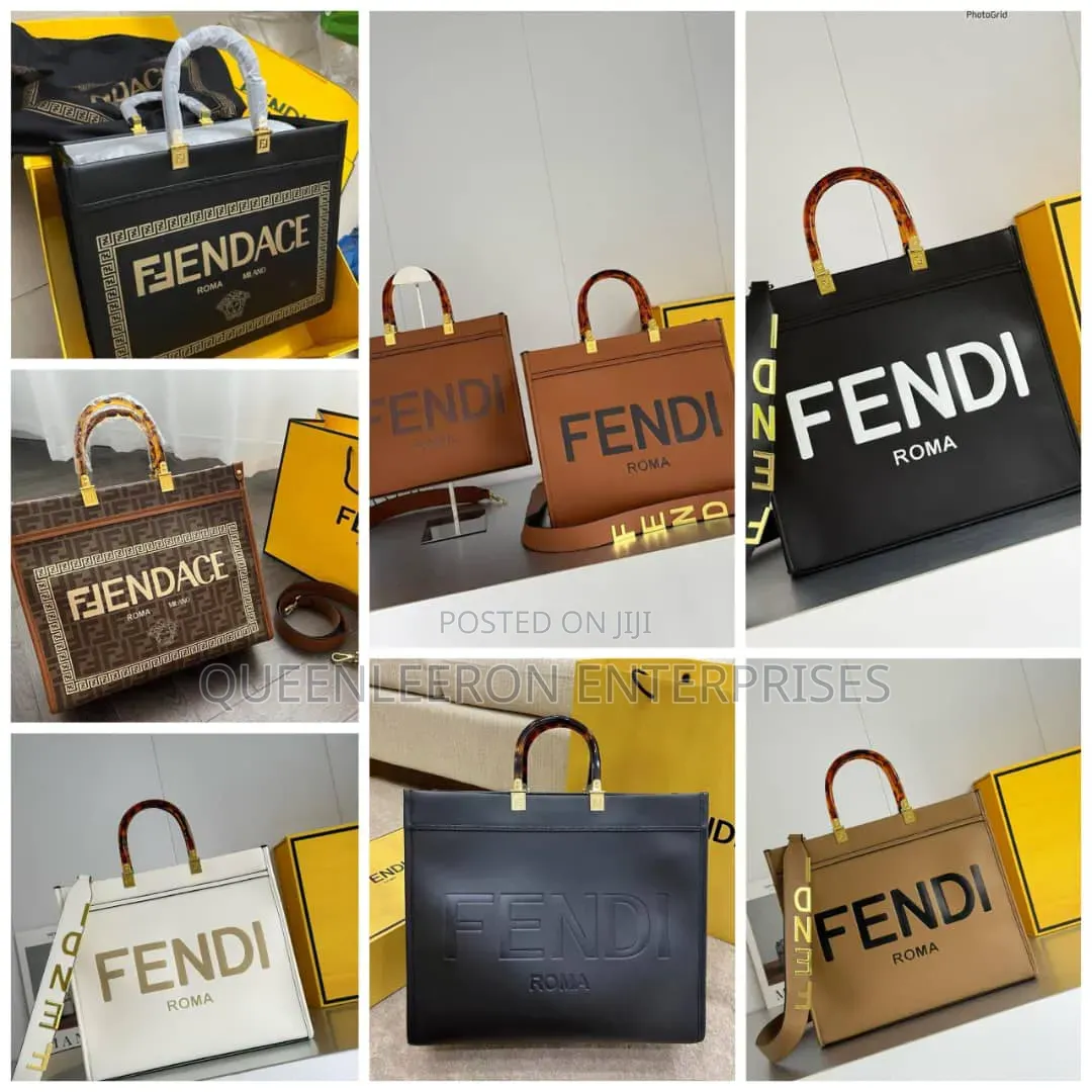 Fendi Sunshine Roma Leather Tote Bag