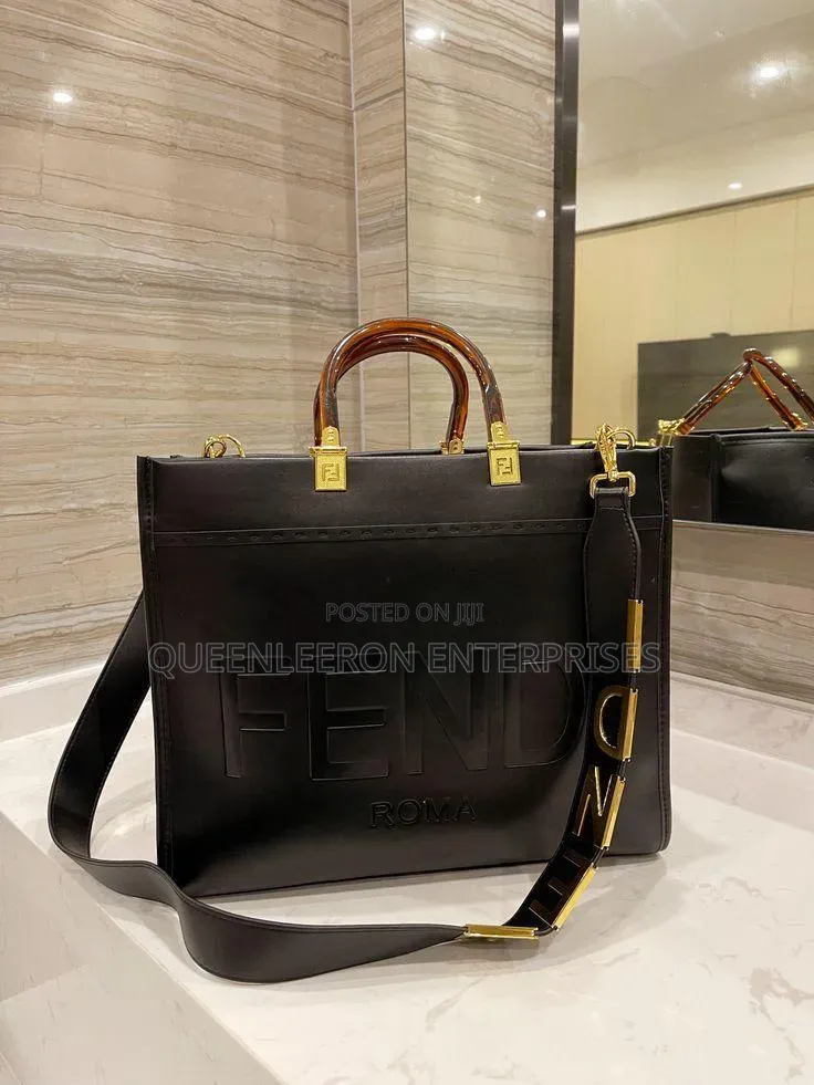 Fendi Sunshine Roma Leather Tote Bag