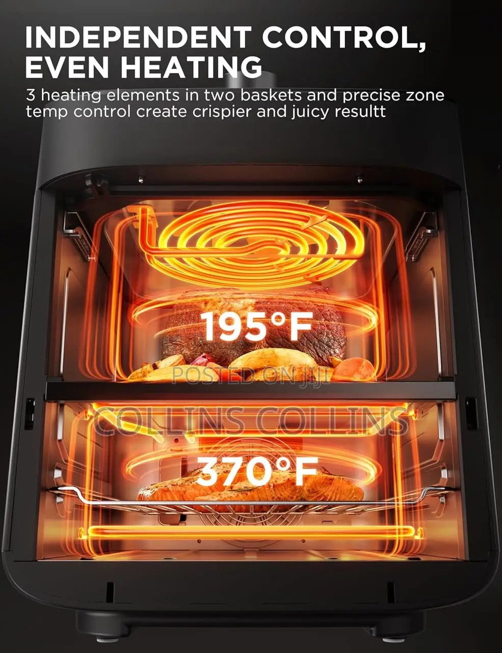 Midea 11L Dual Zone Air Fryer Oven With Wi-Fi Alexa