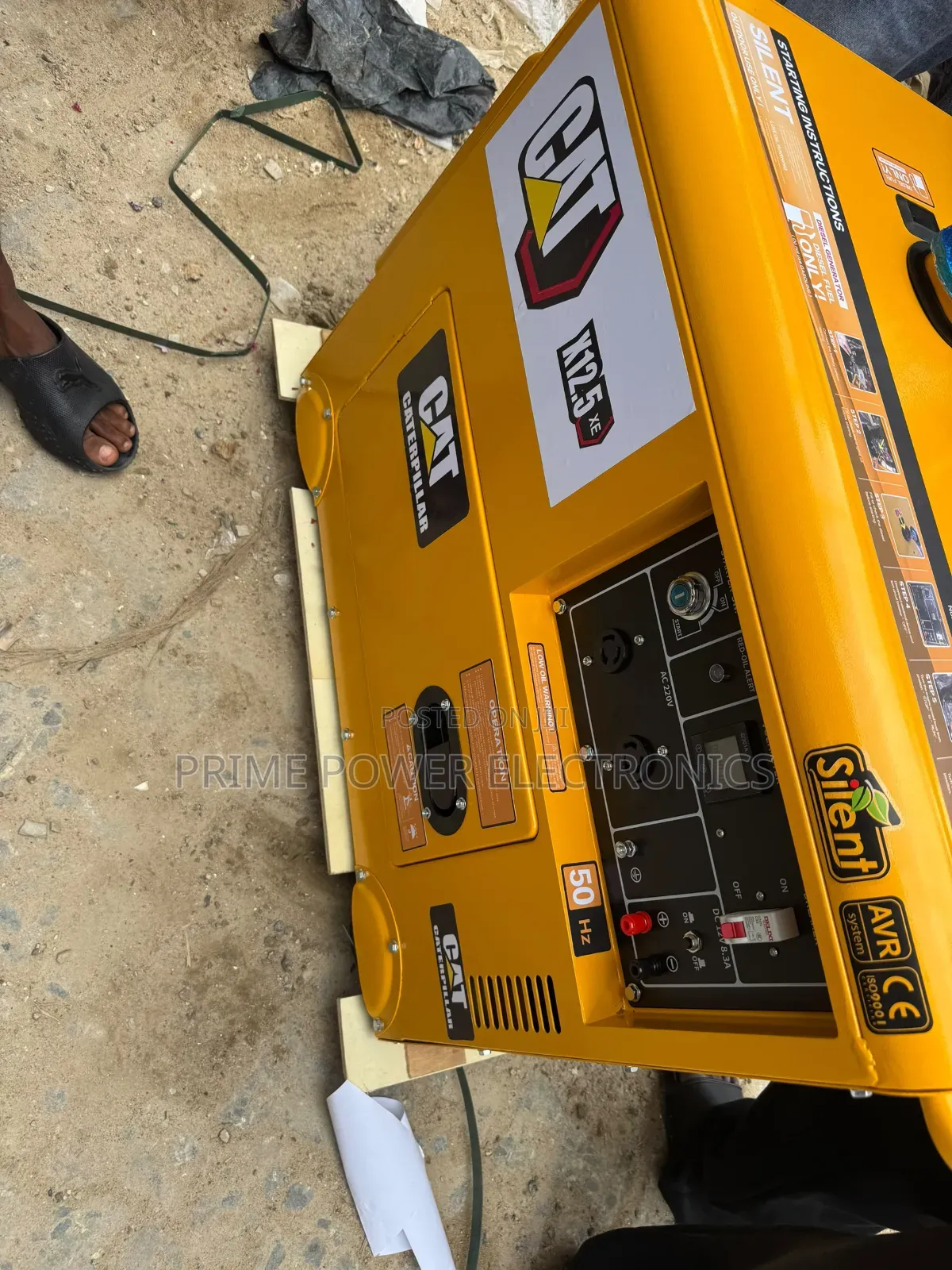 CAT Soundproof 12.5kVA Generator – 100% Copper Winding