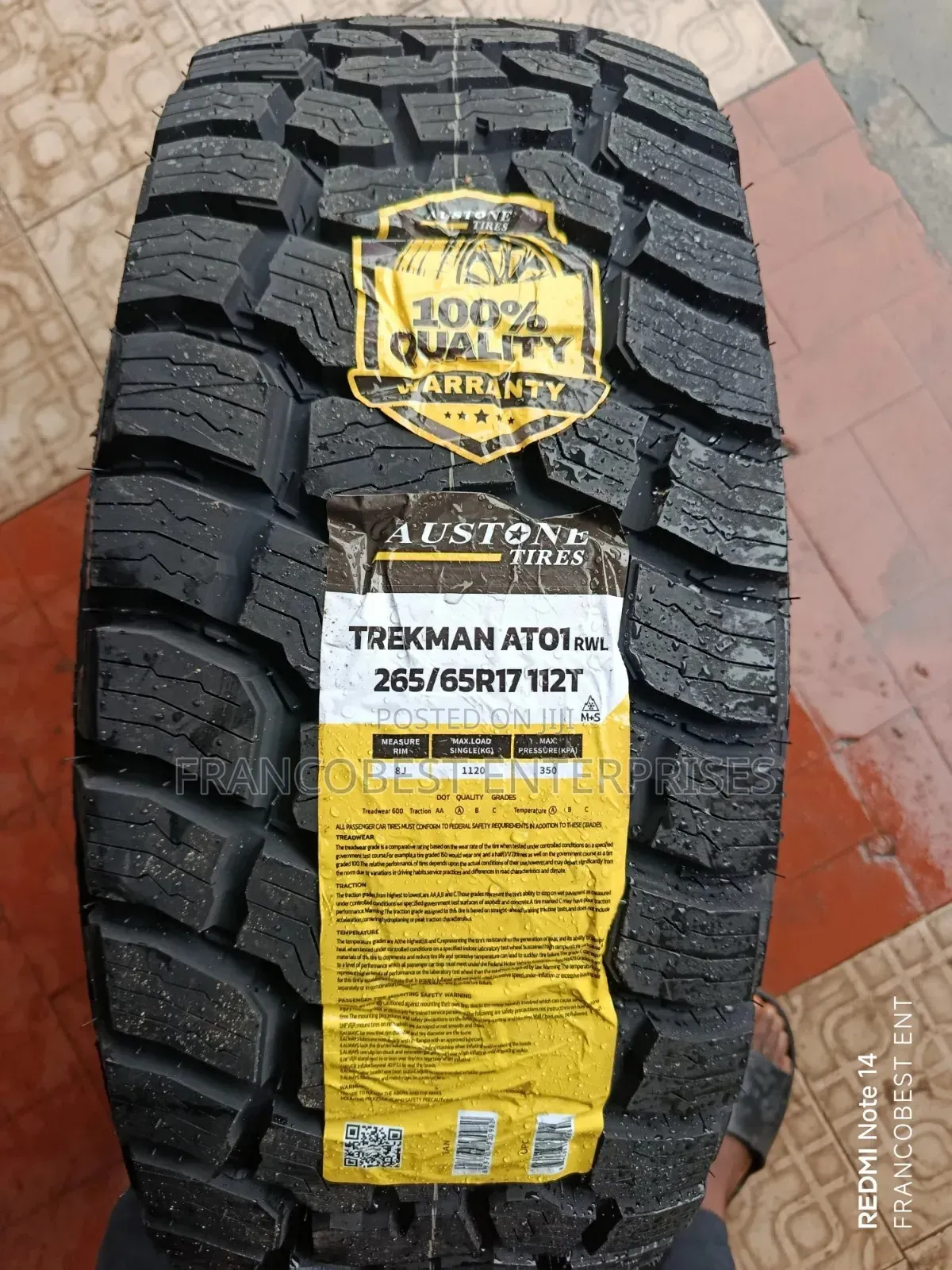 265/65r17 Original Austone Offload Tyre