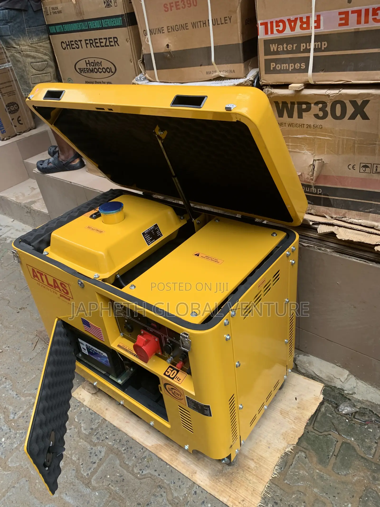 Heavy-Duty Atlas 10KVA Silent Diesel Gene
