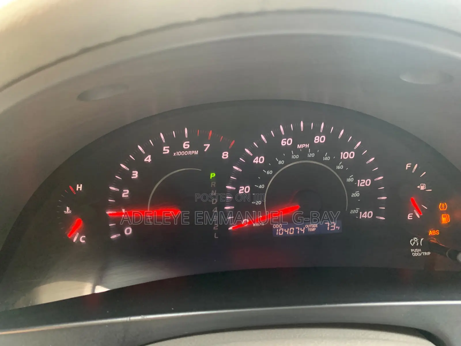 Toyota Camry 2.4 LE 2008 Green