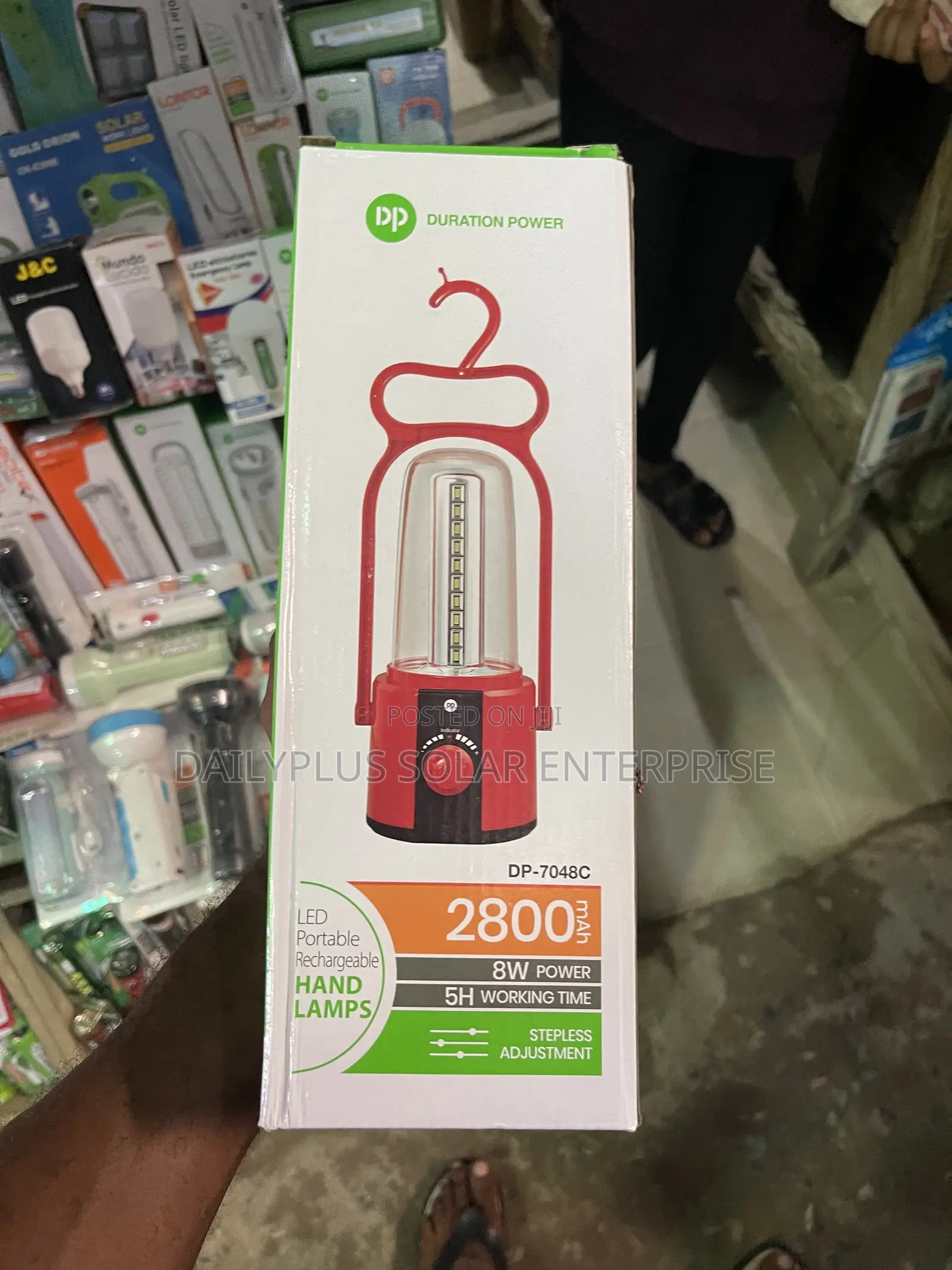 DP 2800mah LED Portable Rechargeable Hand Lamp