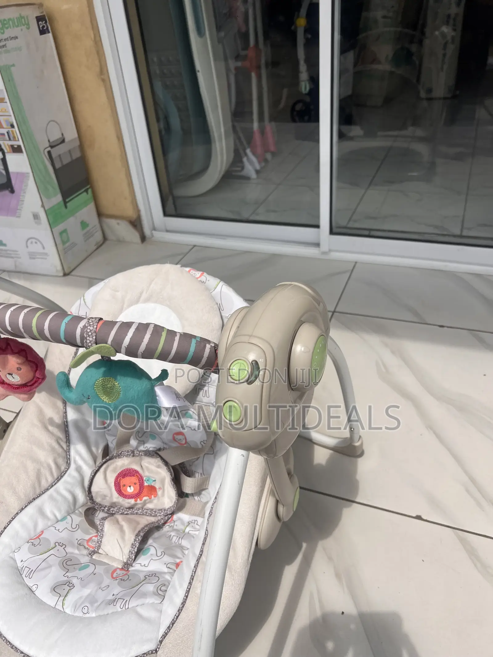 Imported Solid Musical Baby Swing With Rattles