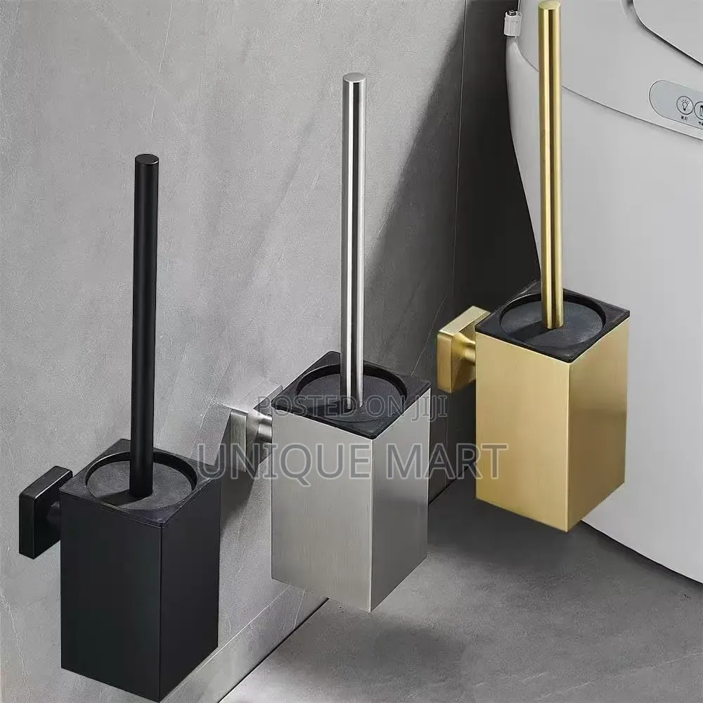 Morden Square Shaped Wall Mounted Steel Toilet Brush