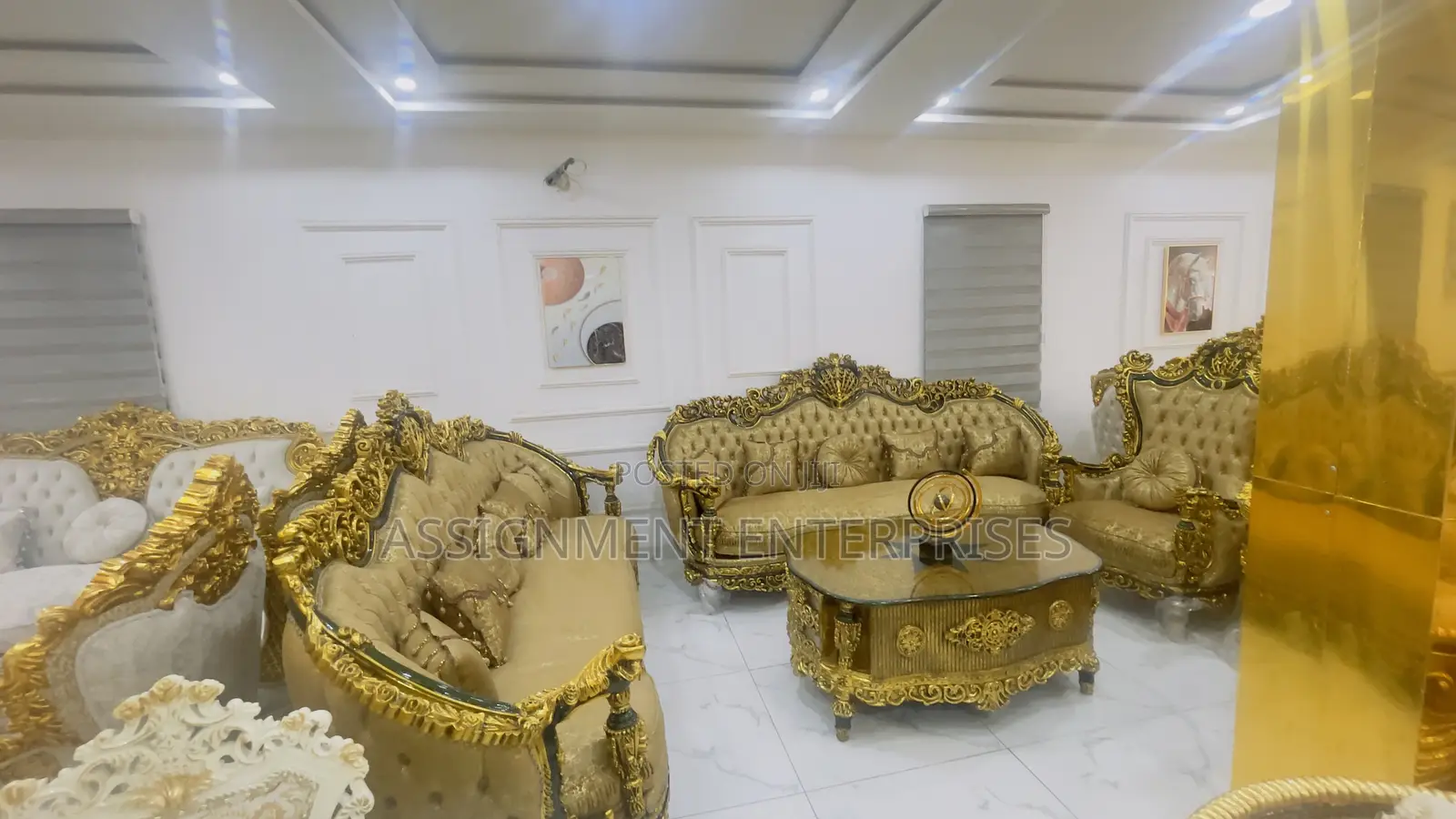 Imperial Royal Palace Gold Luxury Sofa Set (Egyptian Lassic )