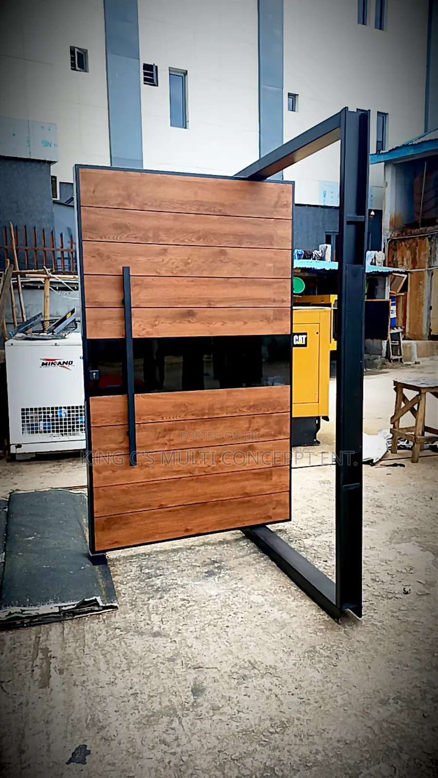 5ft by 8ft Pivot Exquisite Security Door, Tested and Trusted.