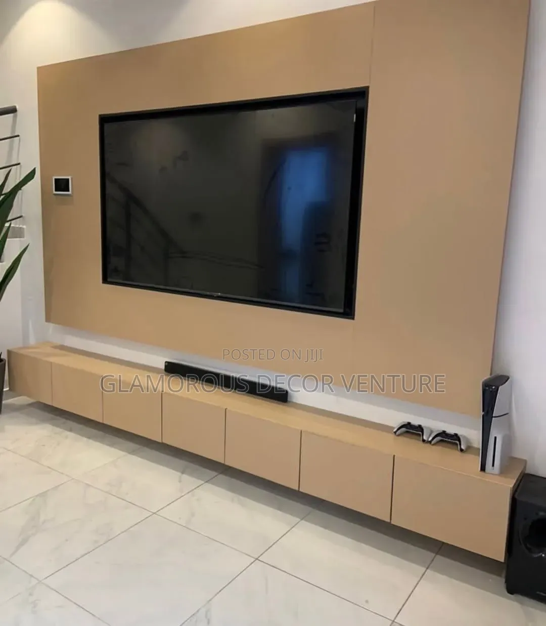 Luxury TV Console Feature Wall