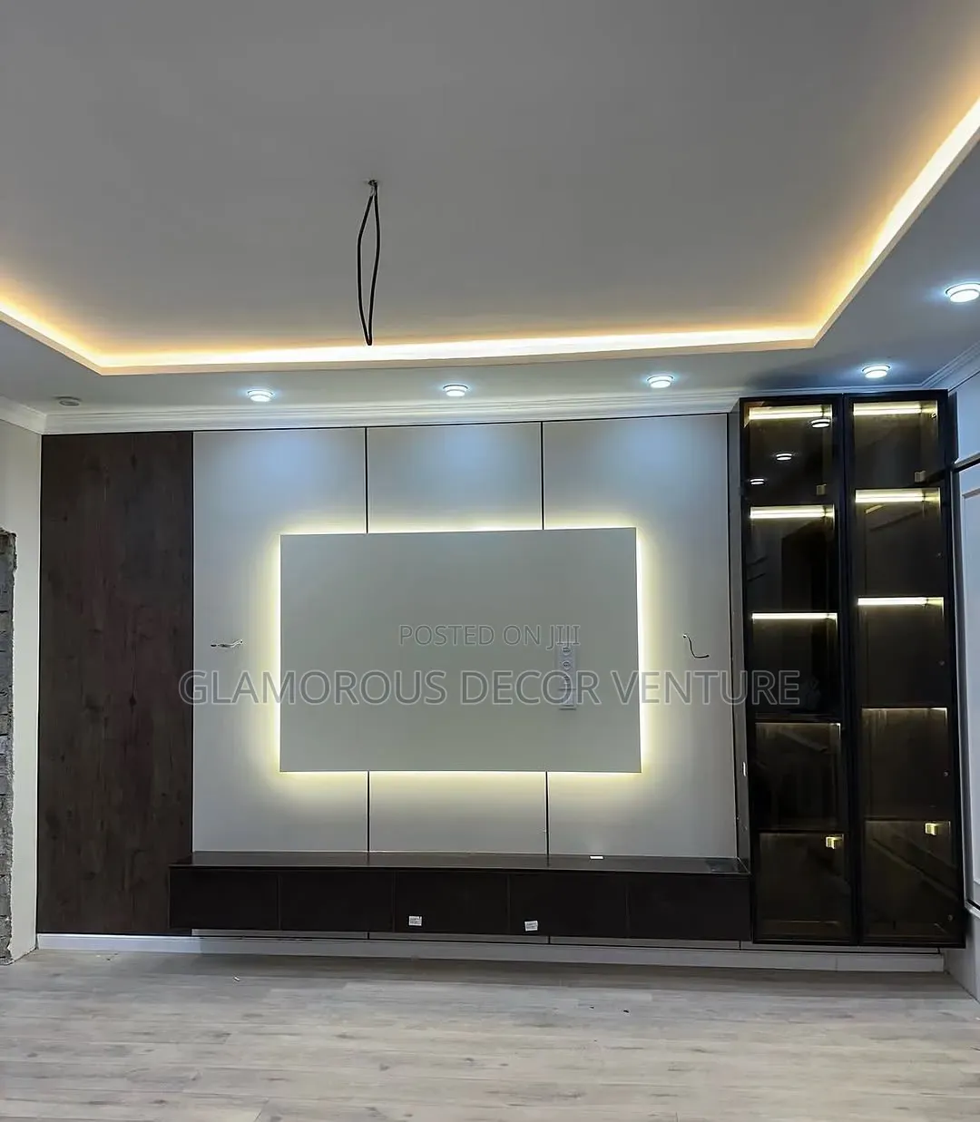 Luxury TV Console Feature Wall
