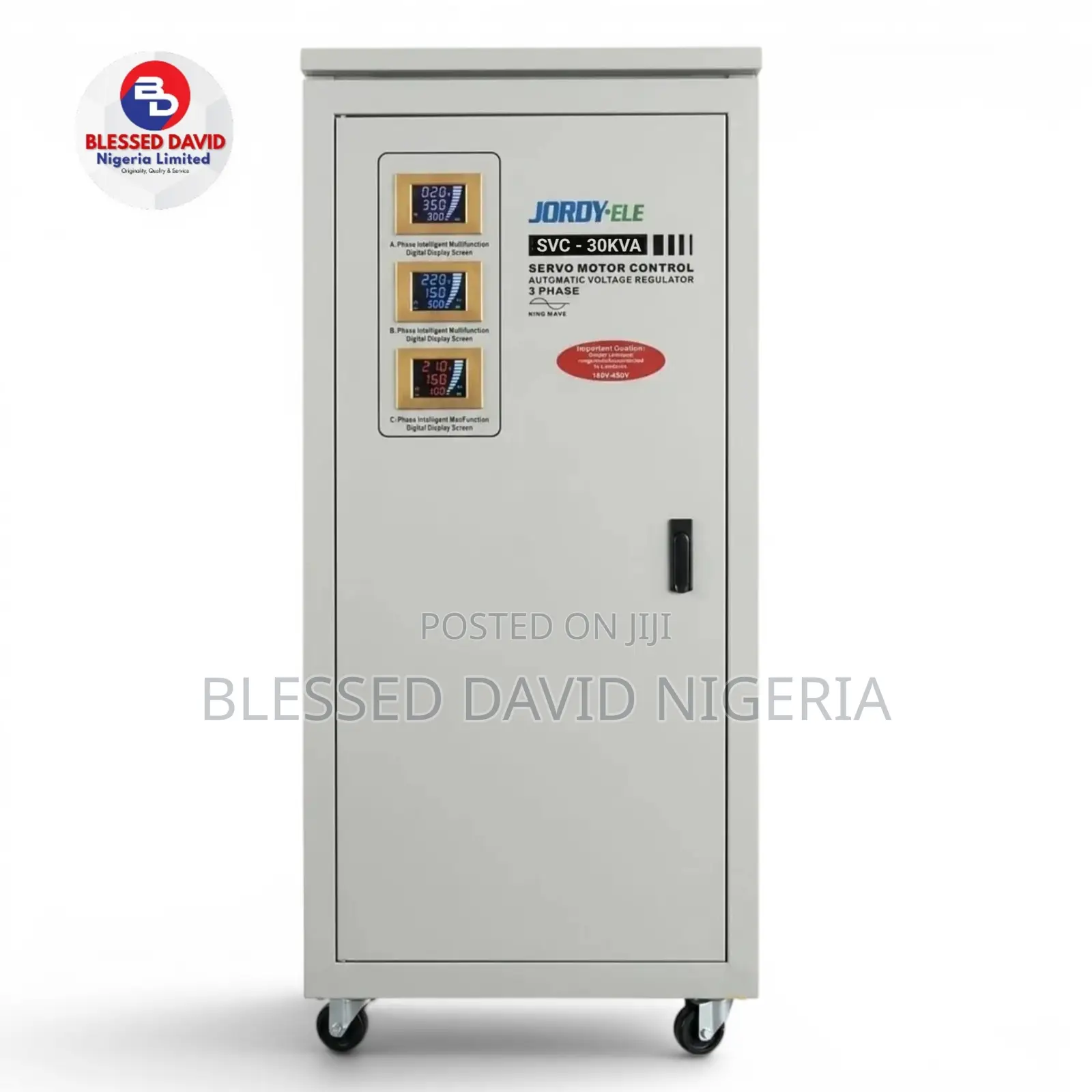 Jordy-Ele SVC-30kva Servo Stabilizer Avr