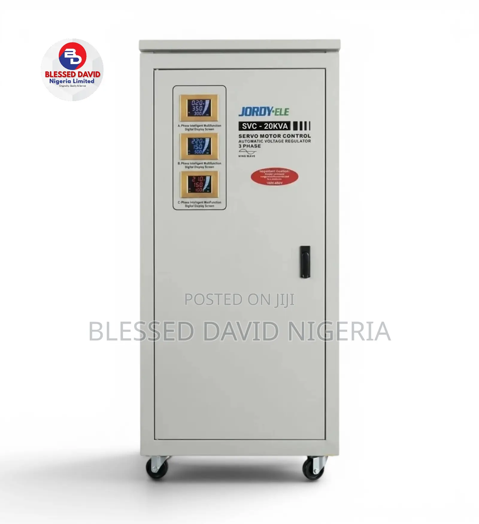 Jordy-Ele SVC-20kva Servo Stabilizer Avr