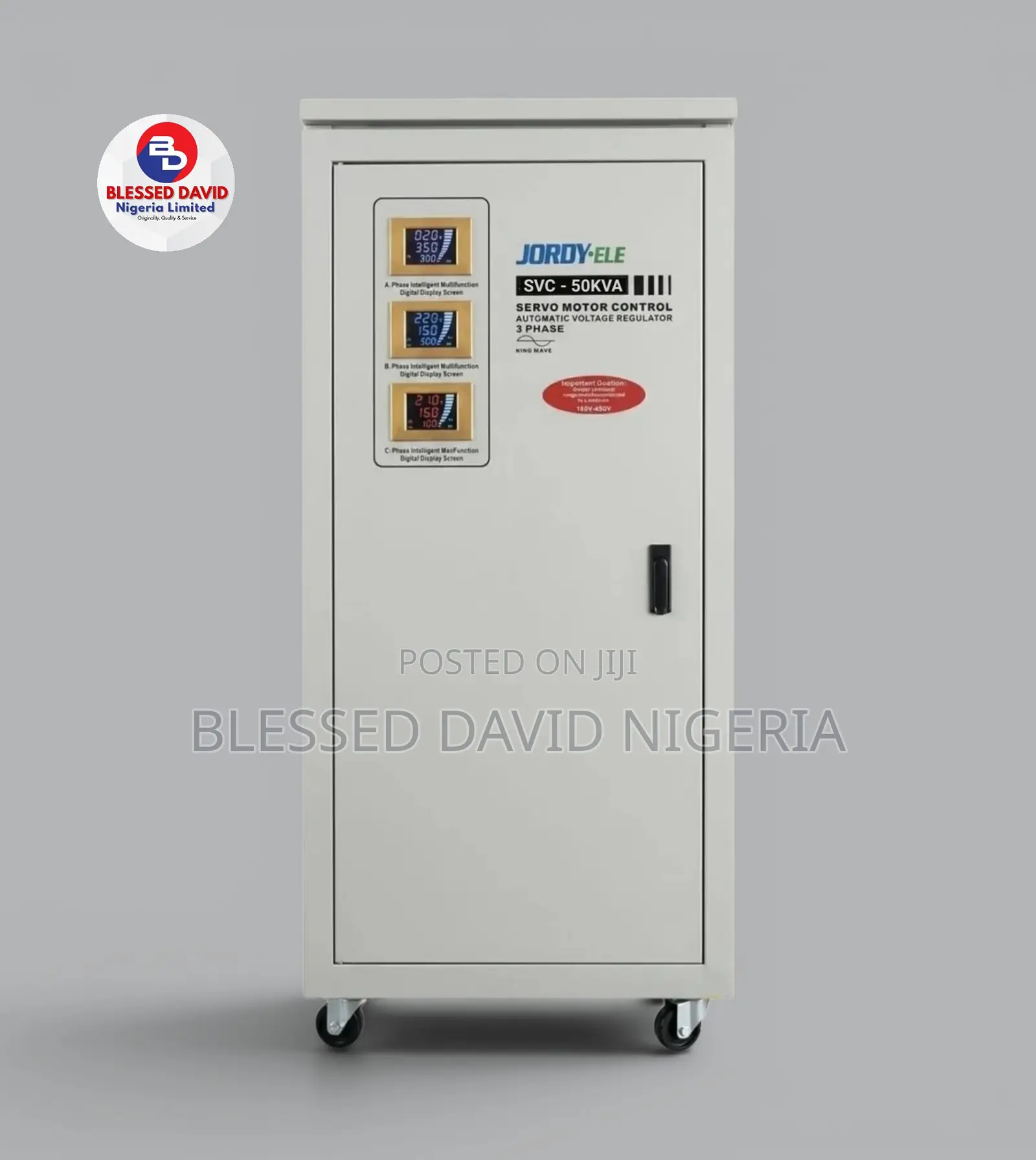 JORDY-ELE SVC-50KVA Servo Automatic Voltage Regulator / Stabilizer
