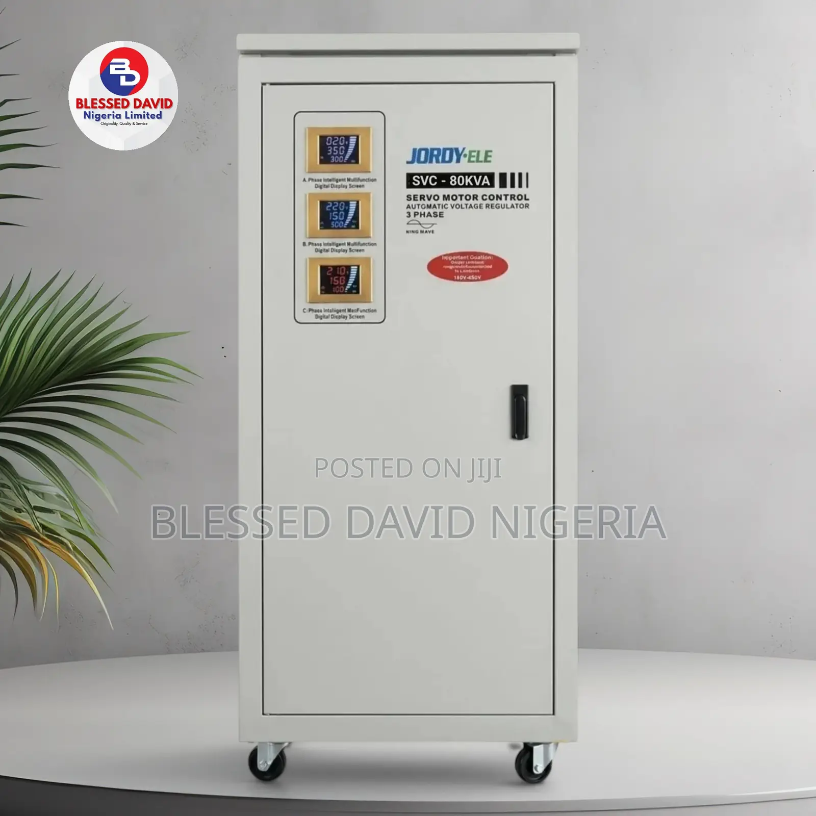 JORDY-ELE SVC-80KVA Servo Automatic Voltage Regulator / Stabilizer