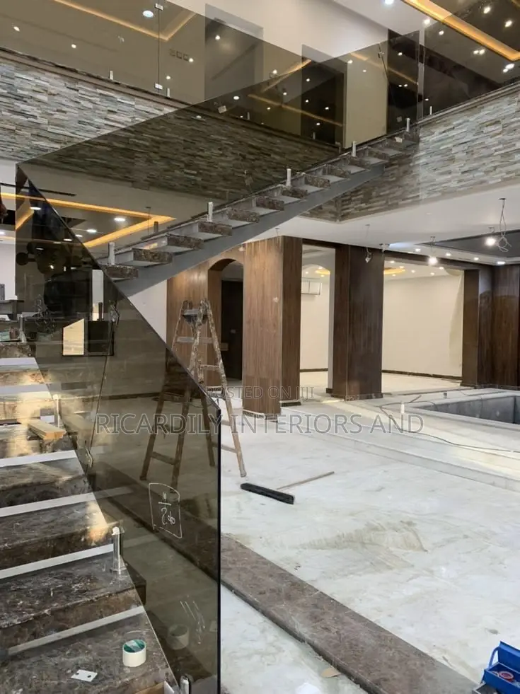 Frameless Tampered Glass Stair Railings