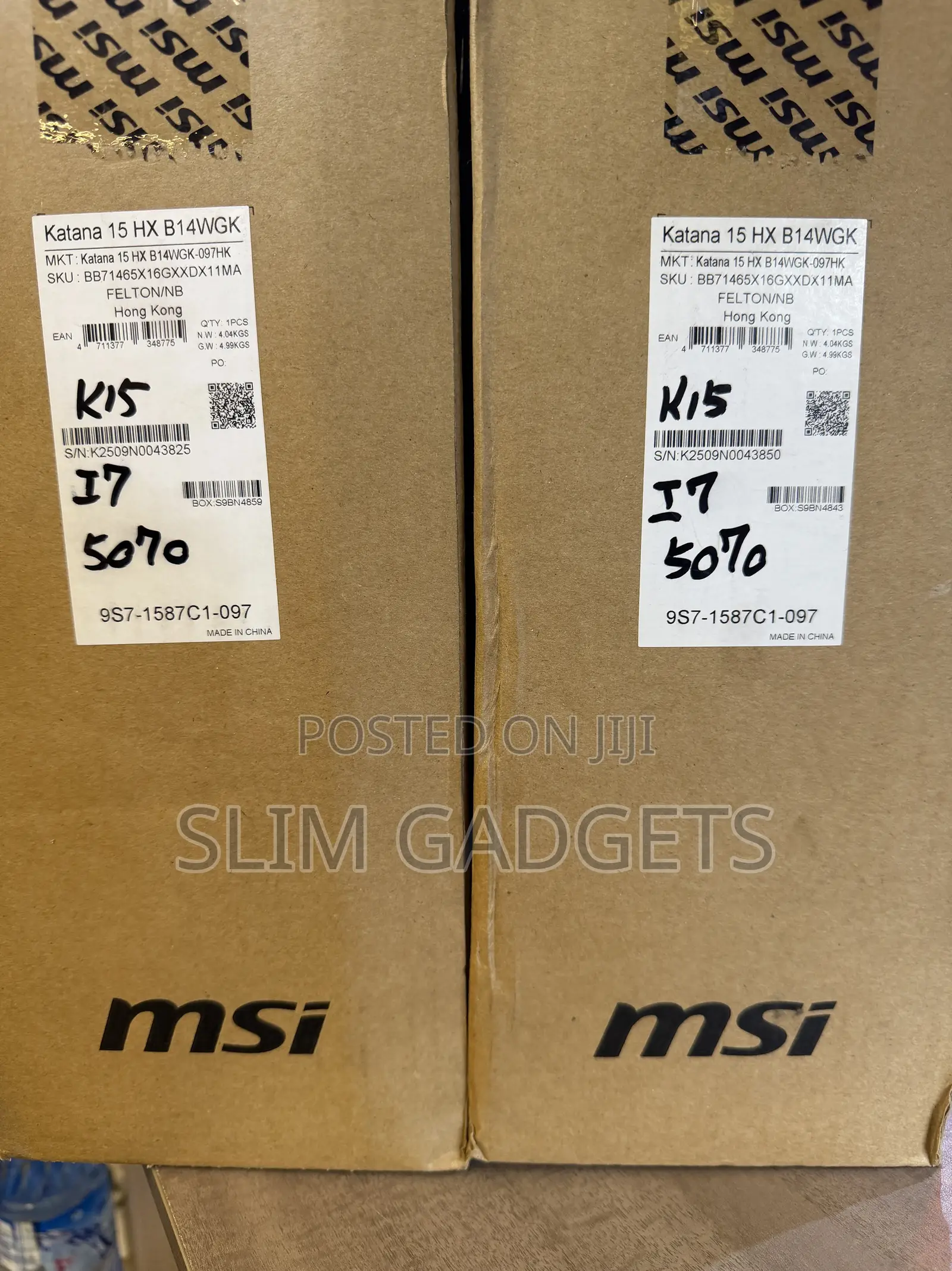 New Laptop MSI Katana 15 16GB Intel Core i7 SSD 1T