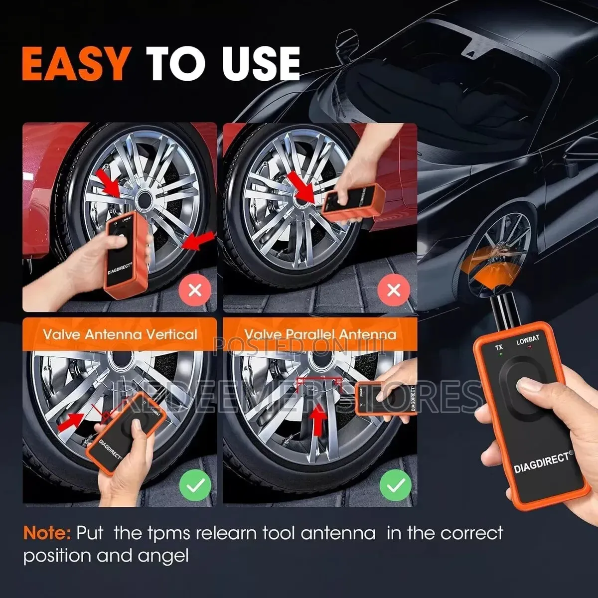 2 in 1 Tire Pressure Sensor Reset Tool