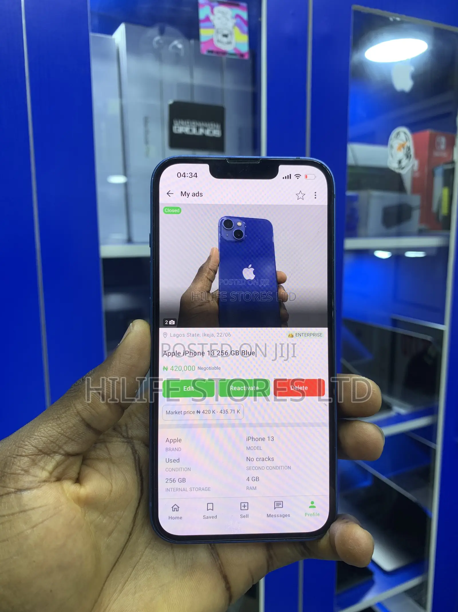 Apple iPhone 13 256 GB Blue