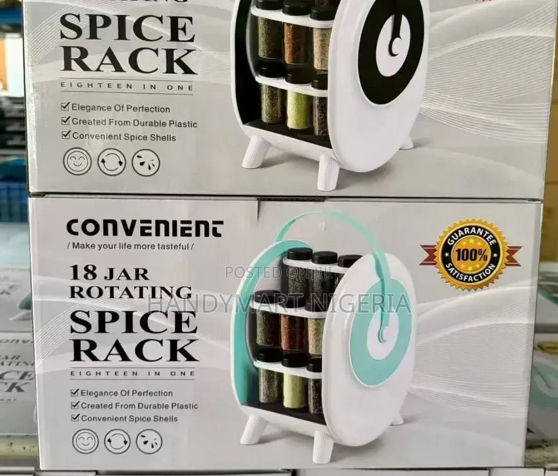 Bigger 18-Jar Rotating Spice Rack 10% OFF