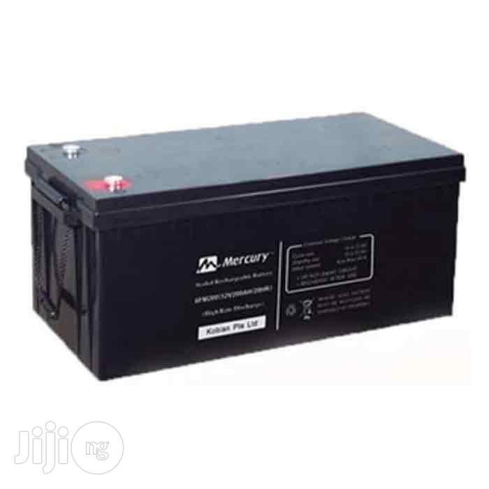 Mercury 200ah 12v Deep Cycle Solar Battery