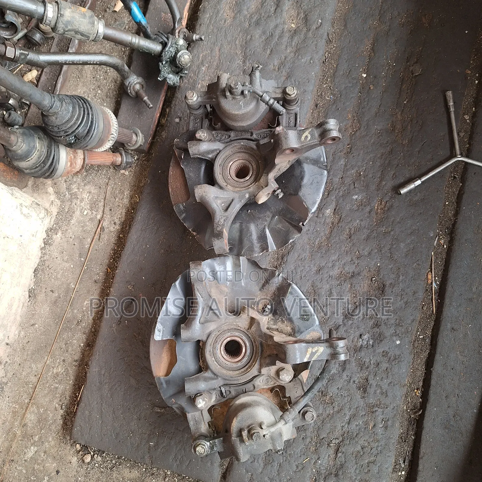 Complete Front Hub Hyundai Accent, Kia Rio 2006 2009, Modal