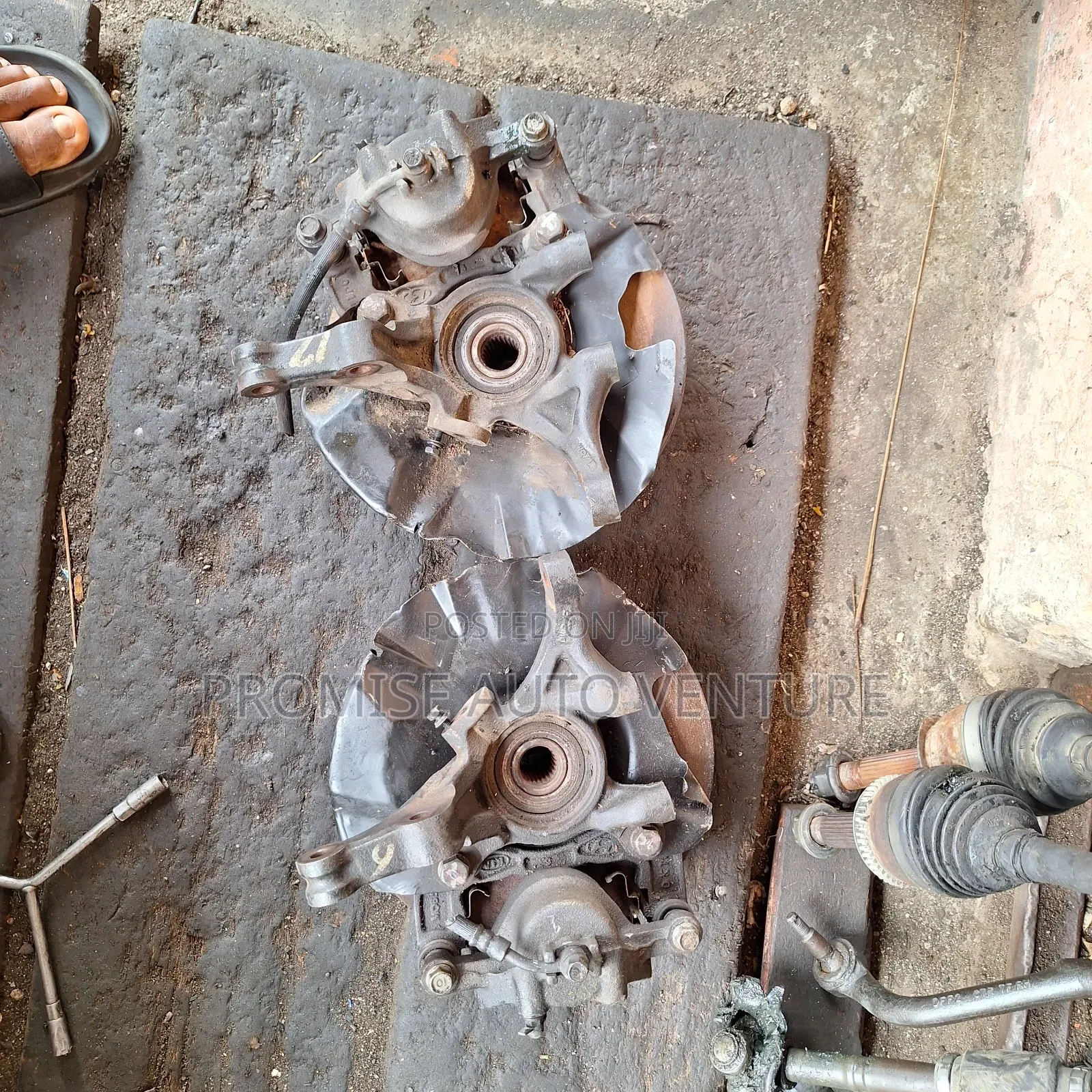 Complete Front Hub Hyundai Accent, Kia Rio 2006 2009, Modal
