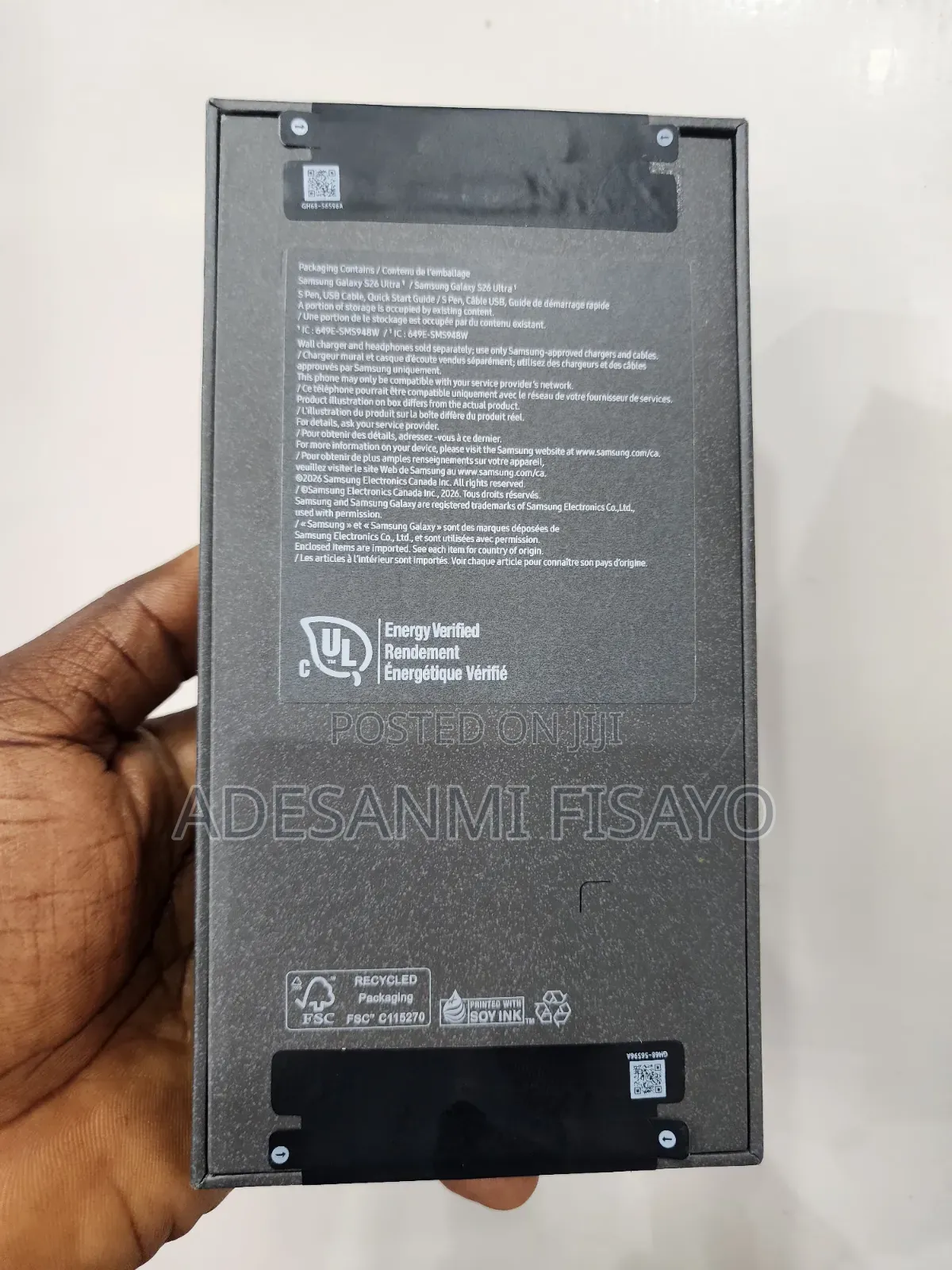 New Samsung Galaxy S26 Ultra 5G 512 GB Black
