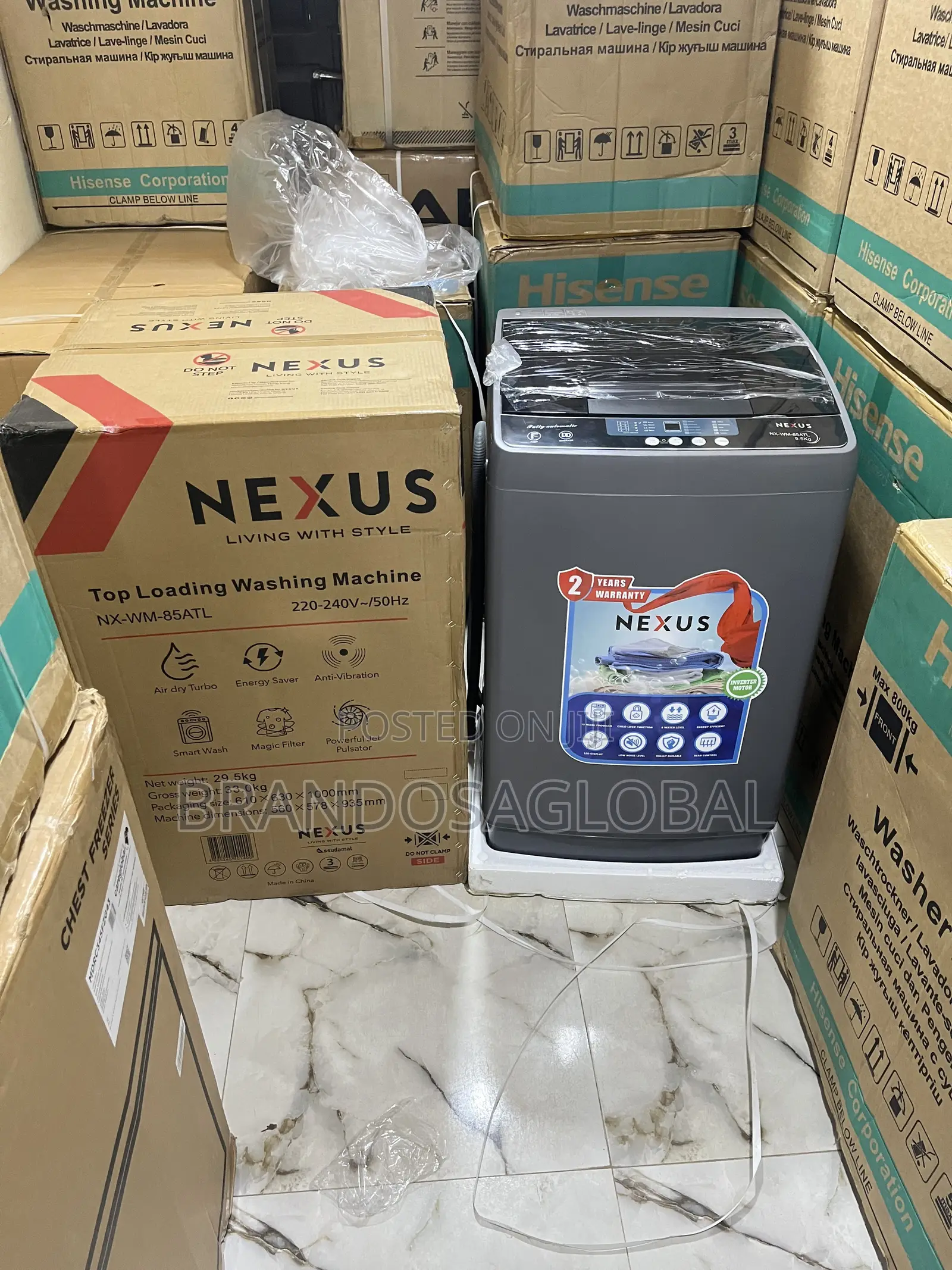 Nexus NX-WM-85ATTL Automatic Washing Machine – Large Capacity Washer