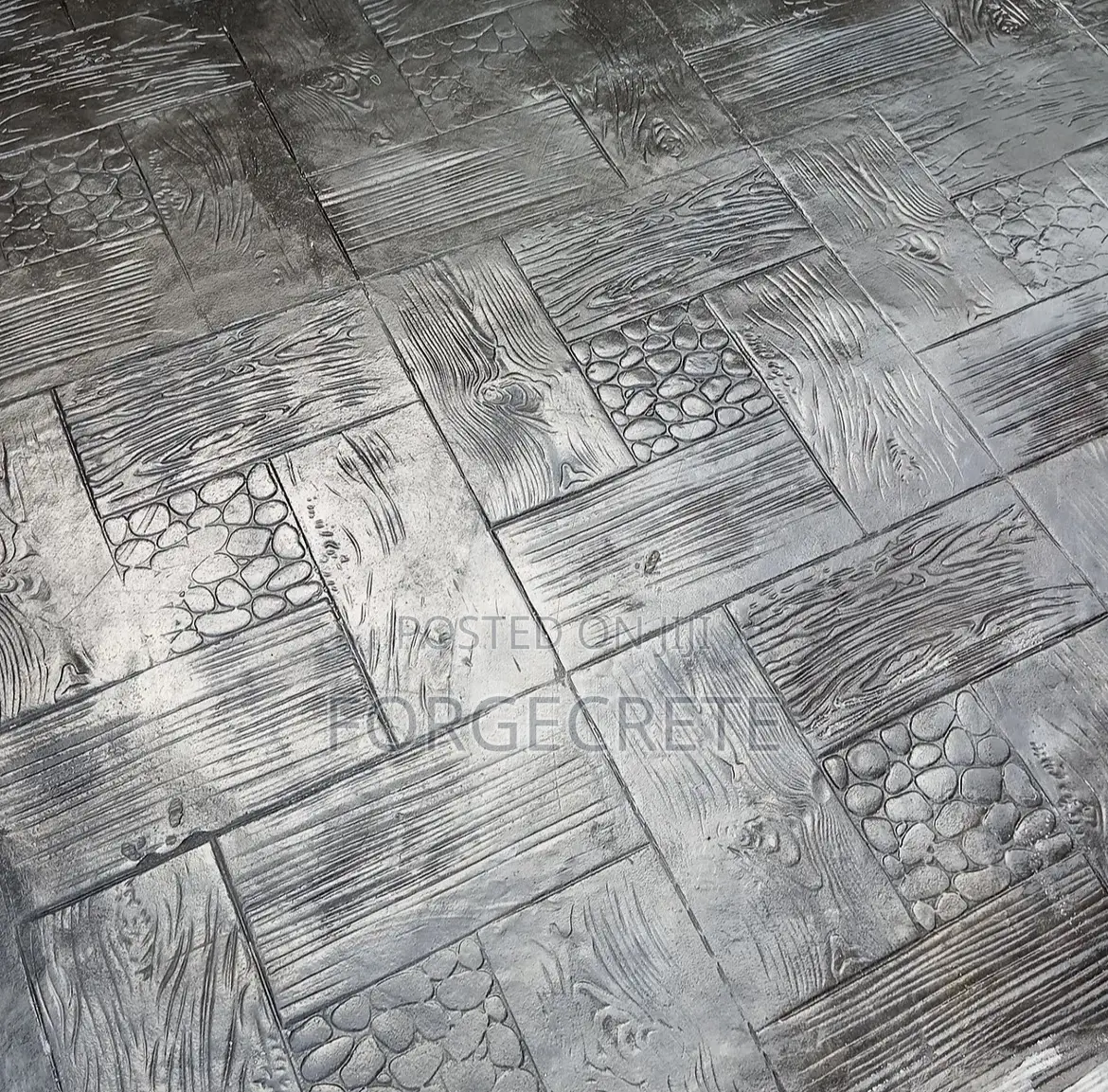 Stamped Concrete Flooring With Beautiful Designs, High Durability