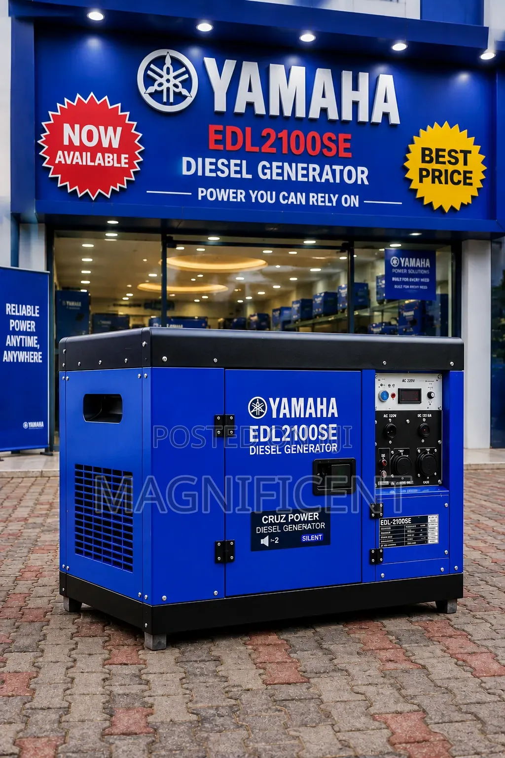 15kva 100% Copper Coil Yamaha New Soundproof Generator