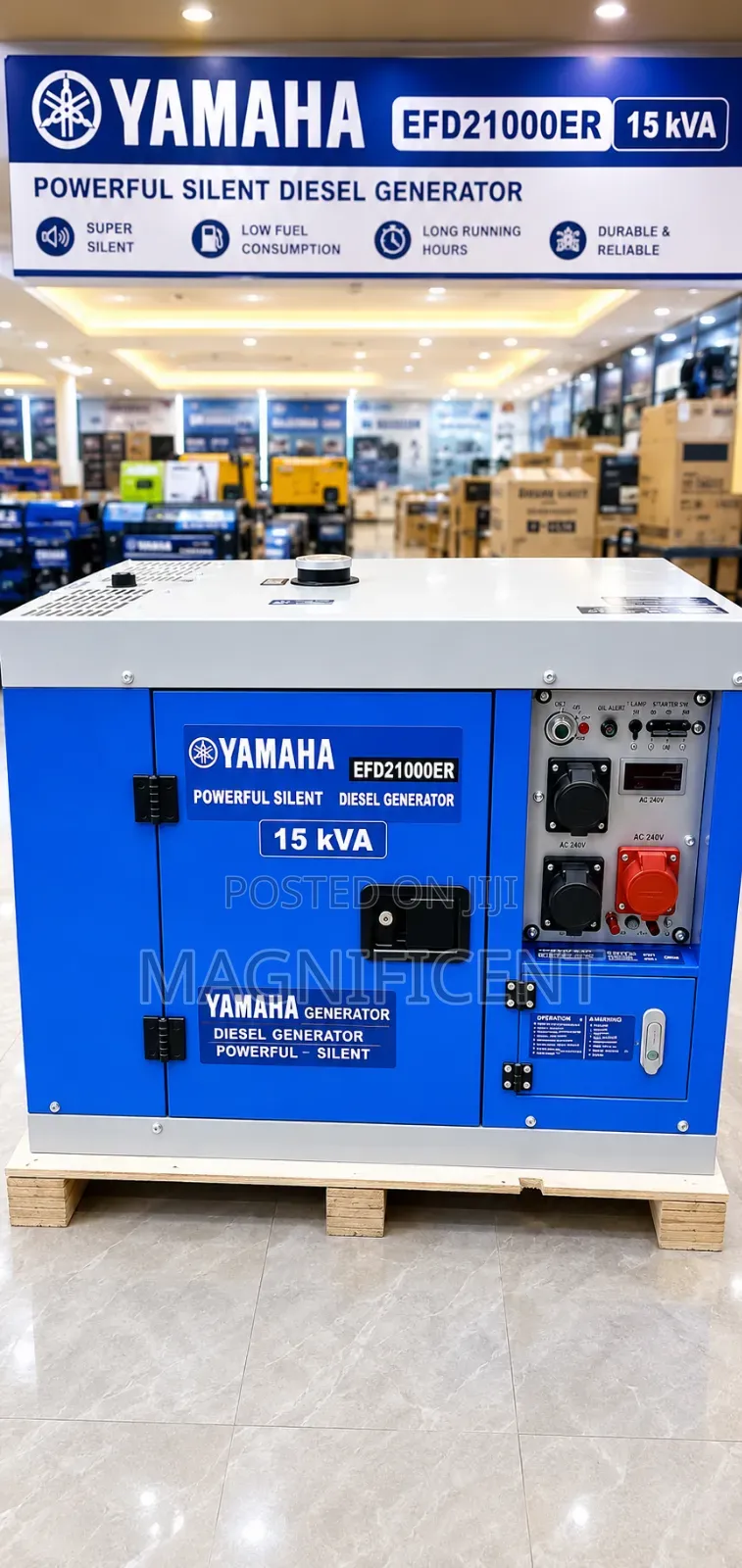 Oringinal 100% Copper Coil Yamaha 3 Phase Soundproof 15kva
