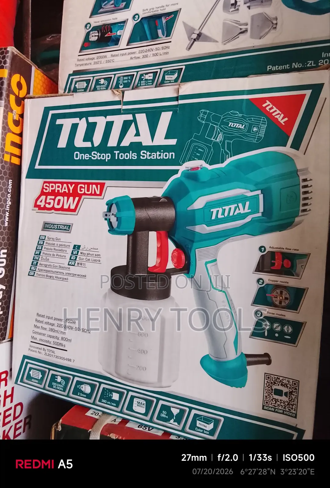 Spray Gun Total Product 450w