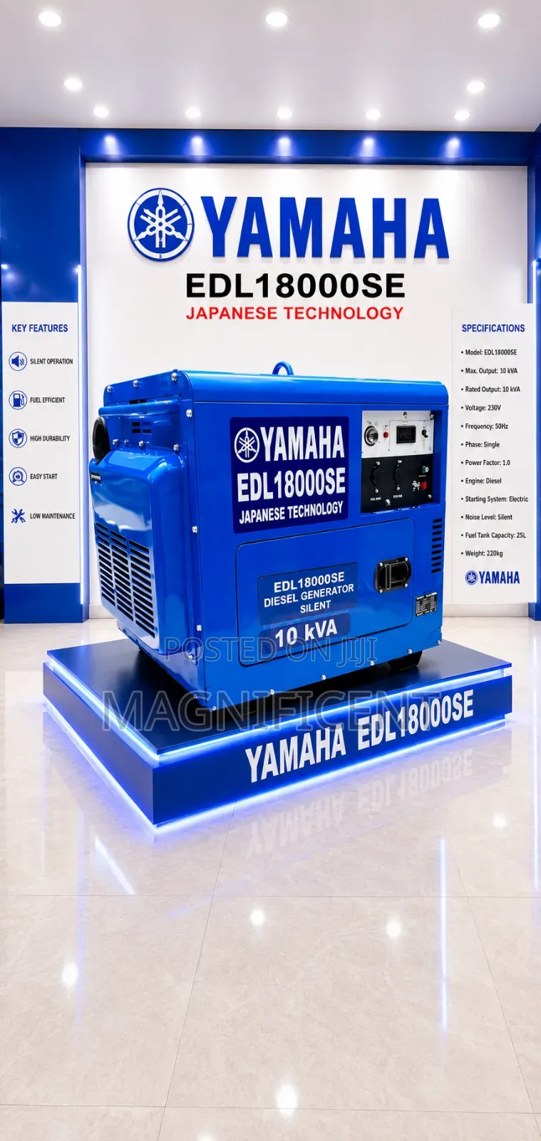 Original Brand New Yamaha 10kva Soundproof Generator